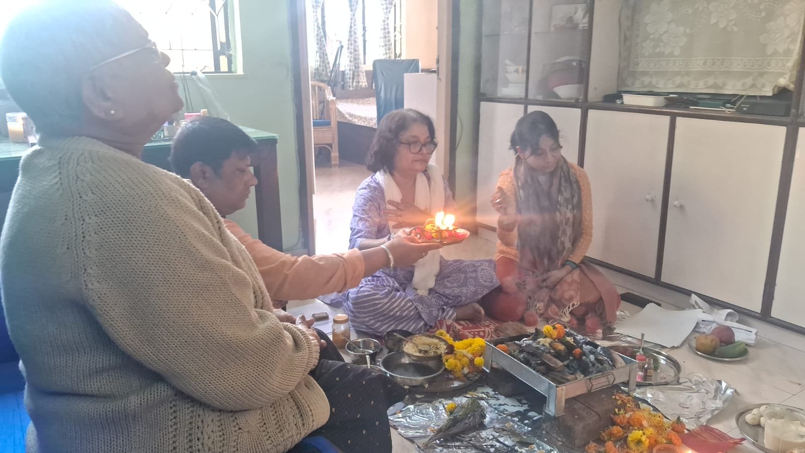 Ceremonial fire practice
